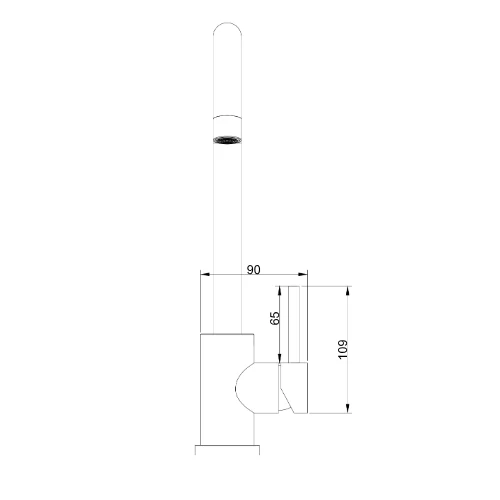 ברז פרח ארוך רוז גולד מסדרת Toma מבית Waterfall