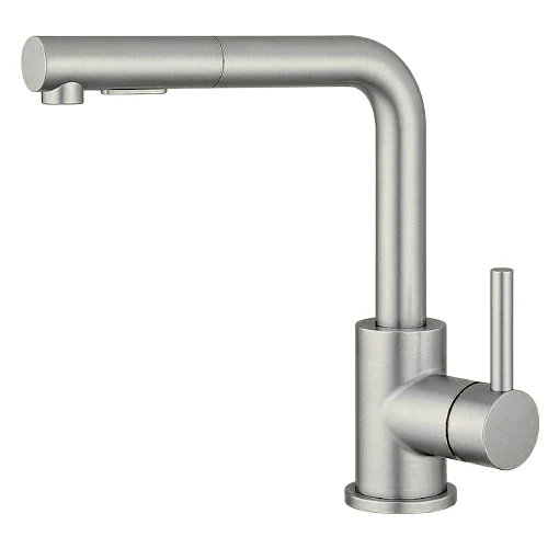 ברז מטבח נשלף ניקל מוברש מסדרת Lo?s מבית Waterfall