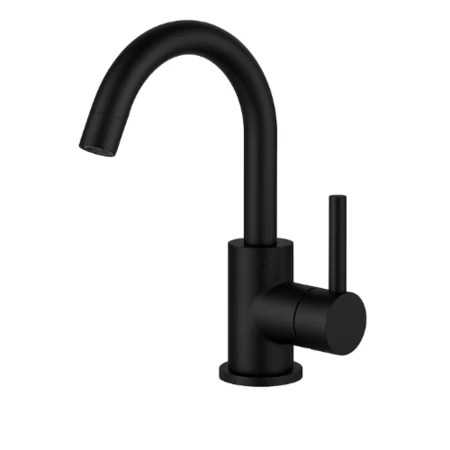 ברז פרח קצר שחור מסדרת Ella מבית Waterfall