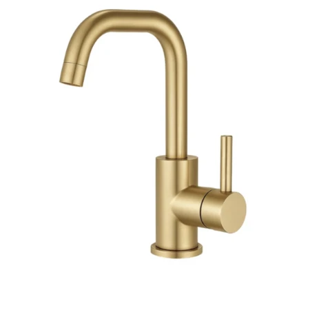 ברז פרח קצר זהב מוברש מסדרת Toma מבית Waterfall