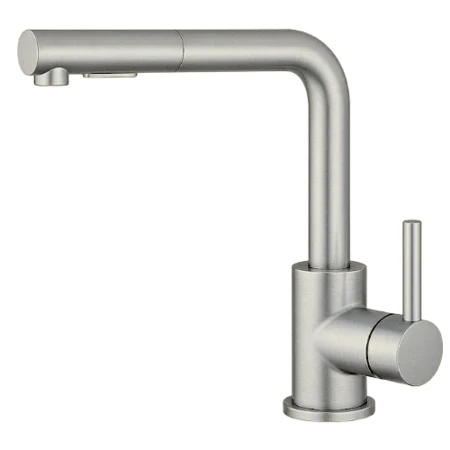 ברז מטבח נשלף ניקל מוברש מסדרת Loïs מבית Waterfall