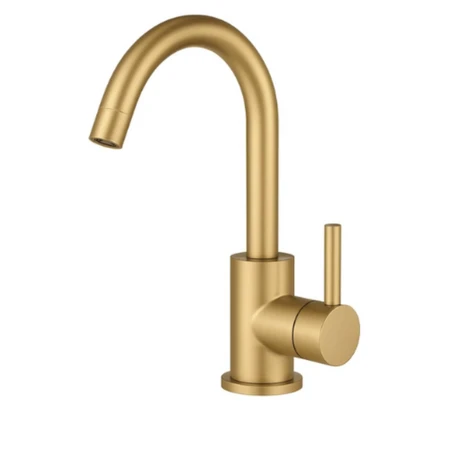 ברז פרח קצר זהב מוברש מסדרת Ella מבית Waterfall