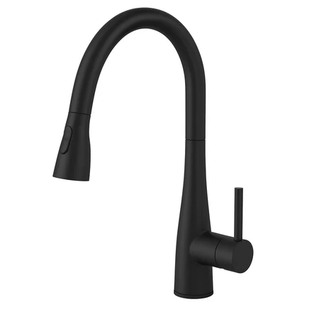 ברז מטבח נשלף שחור מסדרת Goma מבית Waterfall