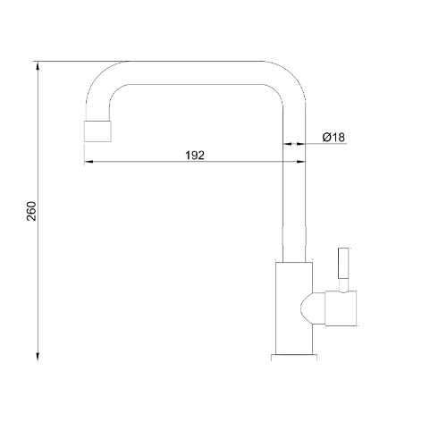 ברז מים קרים דגם Plit מבית Waterfall – תמונה 4