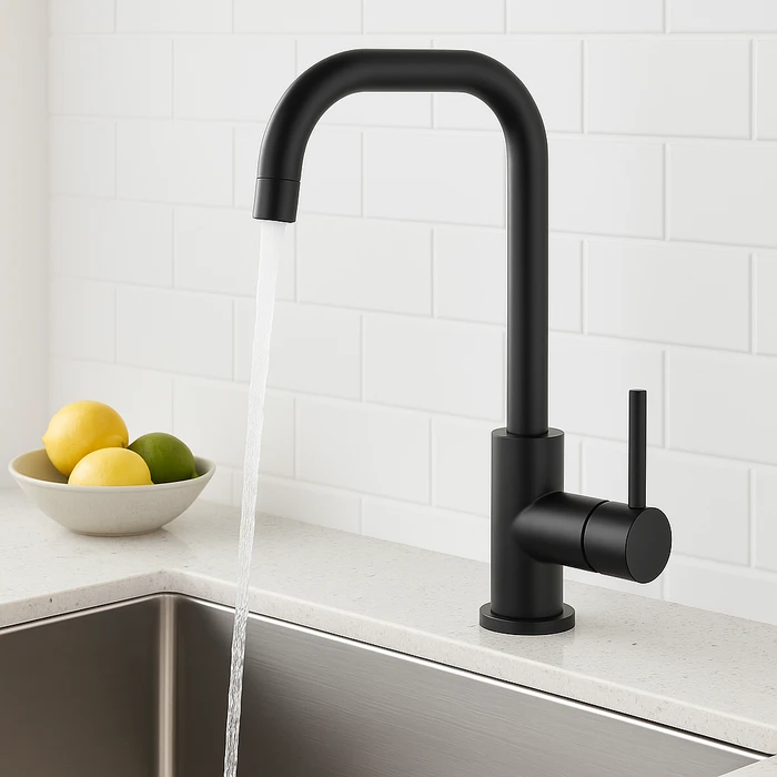 ברז פרח ארוך שחור מסדרת Toma מבית Waterfall – תמונה 3